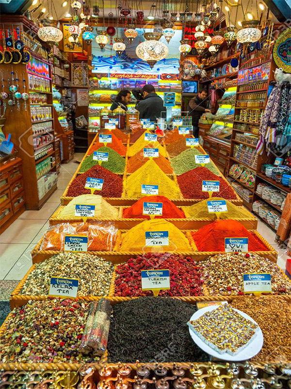 Bazar Egyptien Epices Istanbul Turquie